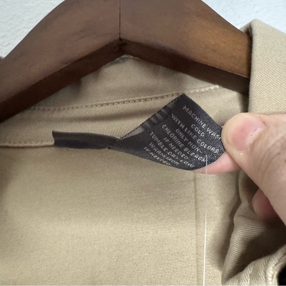 Avenue Tan Ruffle Button Front Trucker Jacket Size 14 16 Grunge Street Style - Picture 8 of 14